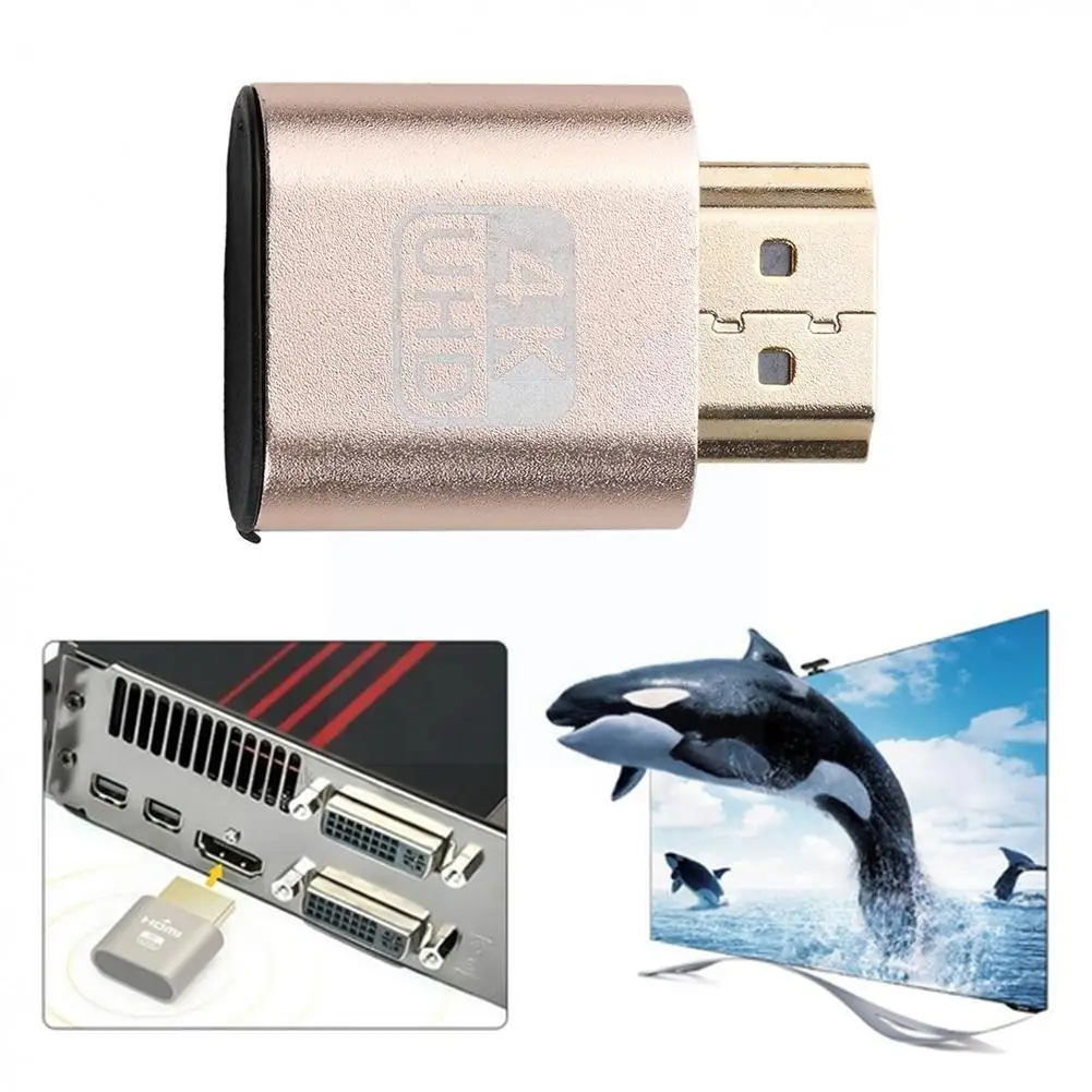 HDMI-Compatible Virtual Display 4K DDC EDID Dummy Plug EDID Display Emulator AdapterSupport 1920x1080P For Video C1I0
HDMI-Compatible Virtual Display 4K DDC EDID Dummy Plug EDID Display Emulator AdapterSupport 1920x1080P For Video C1I0