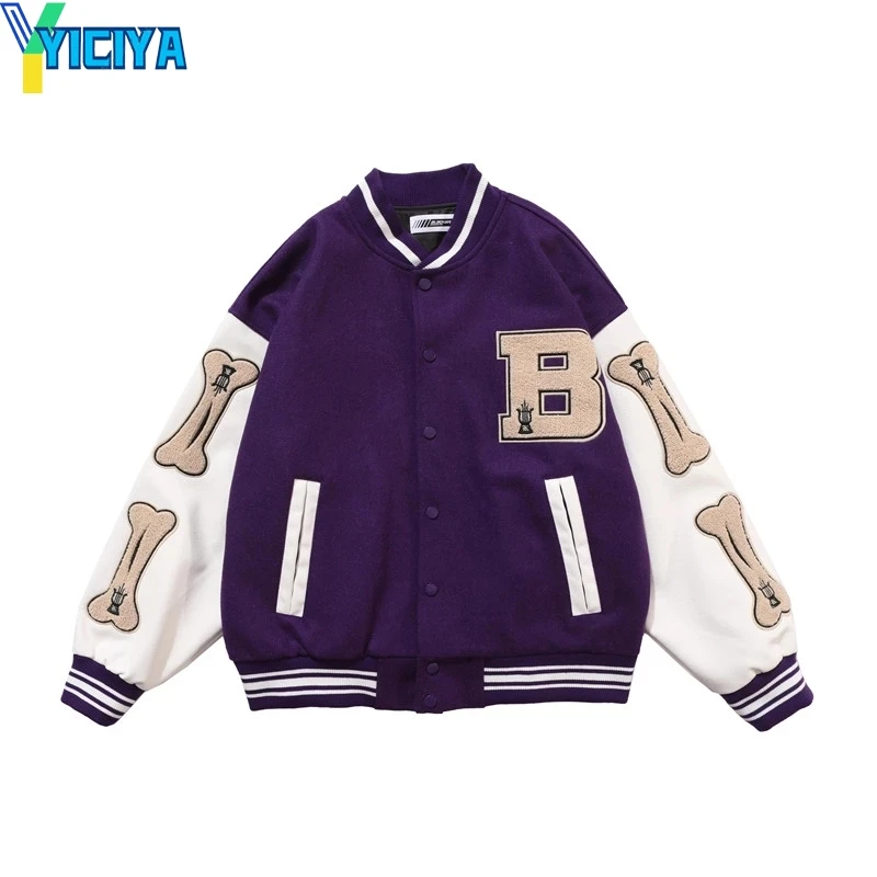 Full Print Leather Patchwork Color Block Jacketswomen Harajuku College Style Letter Bomber Jacket Women Baseball Coats 3 color
Full Print Leather Patchwork Color Block Jacketswomen Harajuku College Style Letter Bomber Jacket Women Baseball Coats 3 color