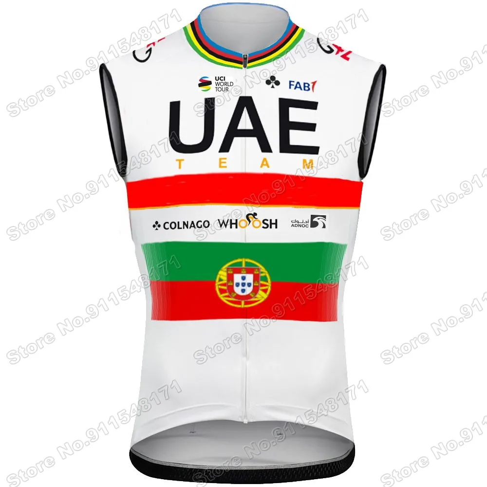 Team UAE Portuguesa 2021 Winter Sleeveless Jerseys Bicycle Vest Cycling Jersey Mens Mountain Bike Clothing Maillot Gilet 
Team UAE Portuguesa 2021 Winter Sleeveless Jerseys Bicycle Vest Cycling Jersey Mens Mountain Bike Clothing Maillot Gilet