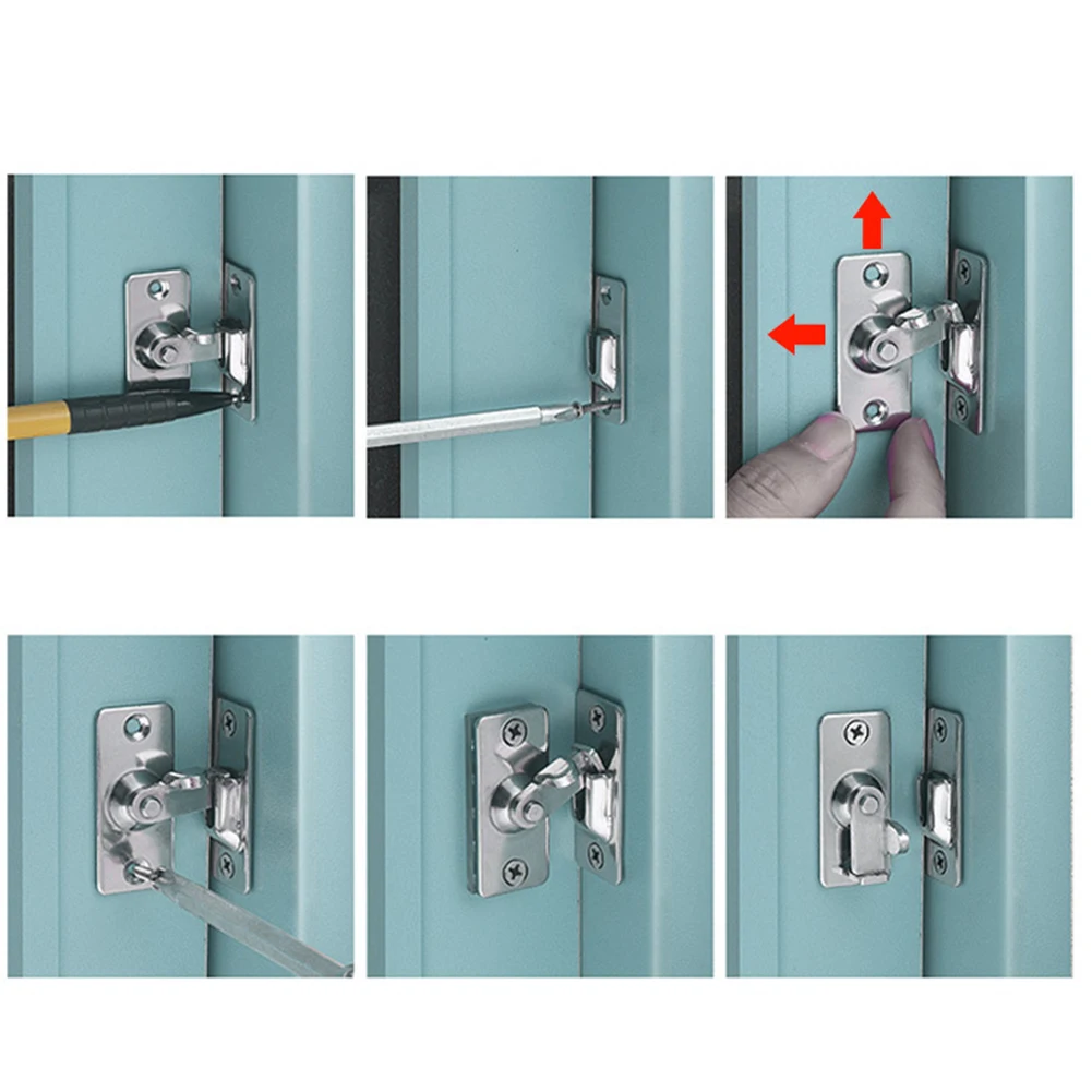Stainless Steel Hasp Latch Lock 90 Degree Buckle Right Angle Hook Lock Bolts For Sliding Door Security Door Buckle Hardware
Stainless Steel Hasp Latch Lock 90 Degree Buckle Right Angle Hook Lock Bolts For Sliding Door Security Door Buckle Hardware