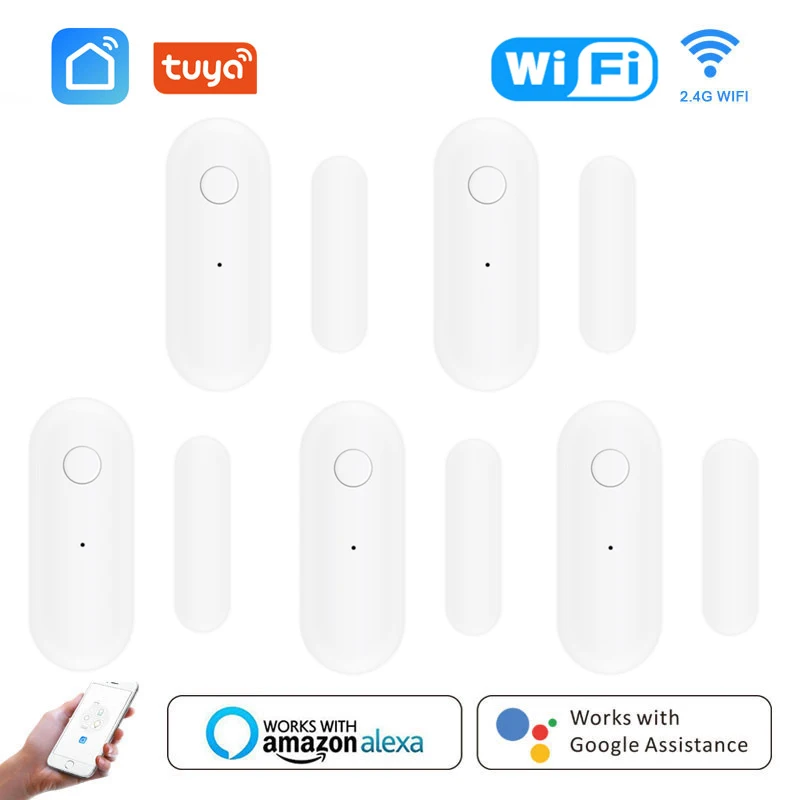 Tuya Smart WiFi Door Sensor Door Open / Closed Detectors WiFi App Notification Alert security alarm support Alexa Google Home
Tuya Smart WiFi Door Sensor Door Open / Closed Detectors WiFi App Notification Alert security alarm support Alexa Google Home