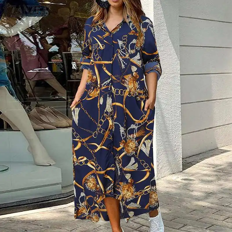Модные женские платья большого размера с винтажным принтом ZANZEA, весна-осень 2021, платье миди с длинным рукавом, платья, повседневный свободны...
Модные женские платья большого размера с винтажным принтом ZANZEA, весна-осень 2021, платье миди с длинным рукавом, платья, повседневный свободны...