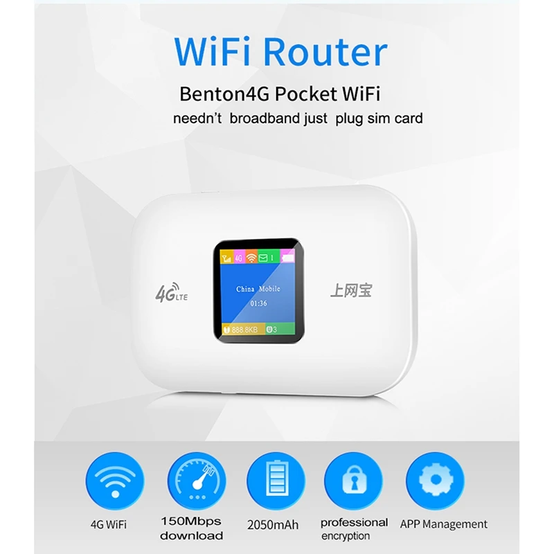 4G Wifi Router Mini Router 3G 4G Lte Wireless Portable Pocket Wifi Mobile Hotspot Car Wifi Router with Sim Card Slot
4G Wifi Router Mini Router 3G 4G Lte Wireless Portable Pocket Wifi Mobile Hotspot Car Wifi Router with Sim Card Slot
