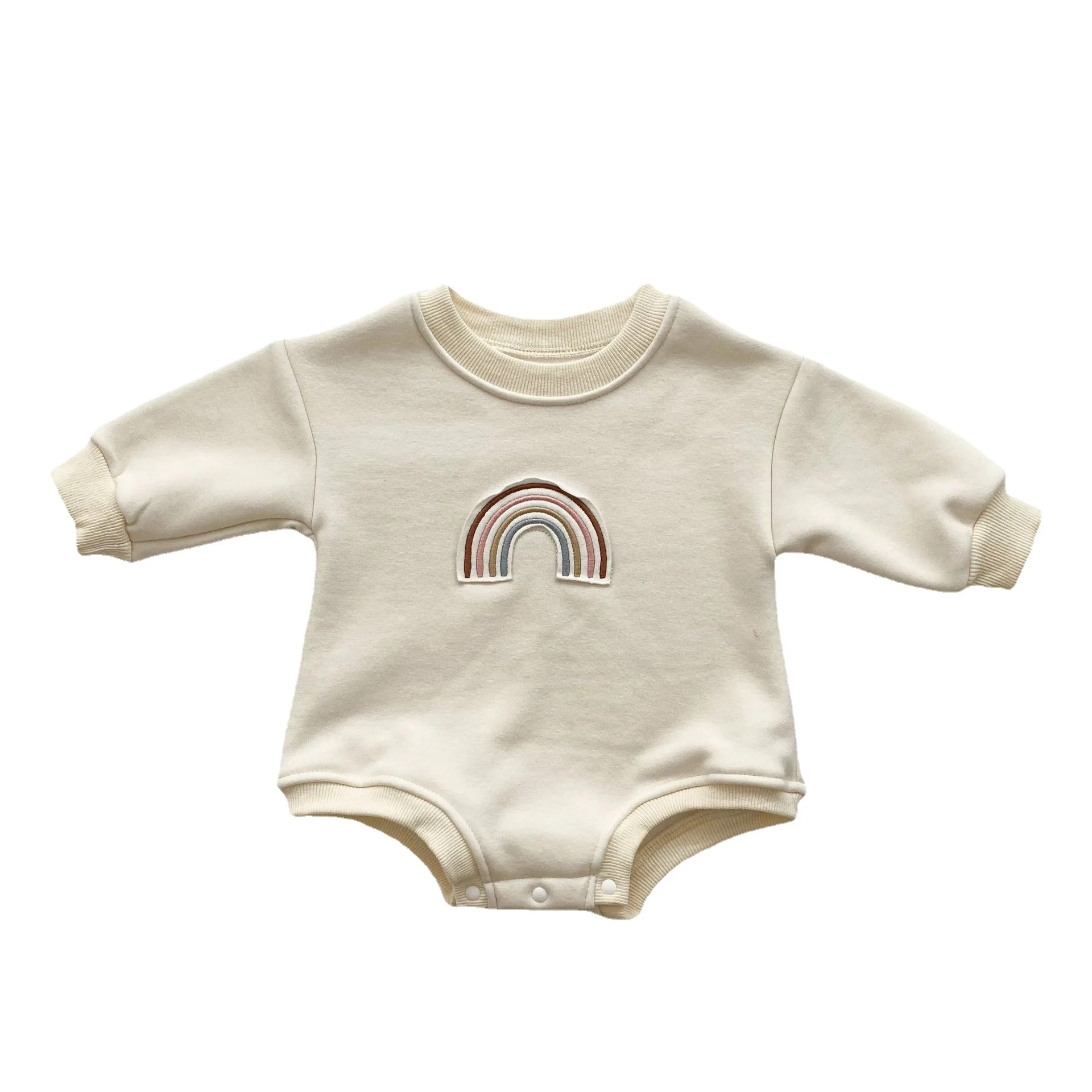 WLG Baby Boys Girls Winter Clothes Beige Rainbow Pattern Velvet Thick Romper Toddler Warm Clothes for 6-18 Months
WLG Baby Boys Girls Winter Clothes Beige Rainbow Pattern Velvet Thick Romper Toddler Warm Clothes for 6-18 Months