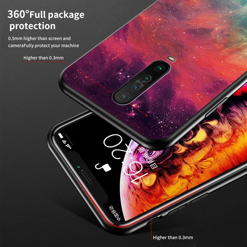 

Mirror color starry sky phone case For VIVO X50 X30 X27 X23 V15 V17 PRO Y97 Y79 Y83 Z5X U3 IQOO Anti-drop TPU soft side cover