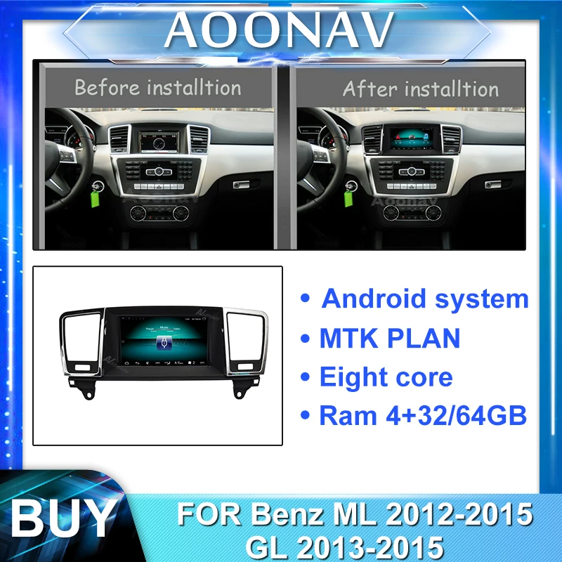 Автомагнитола 2din на android мультимедийный плеер для Benz ML 2012 2015 GL 2013 автомагнитола с