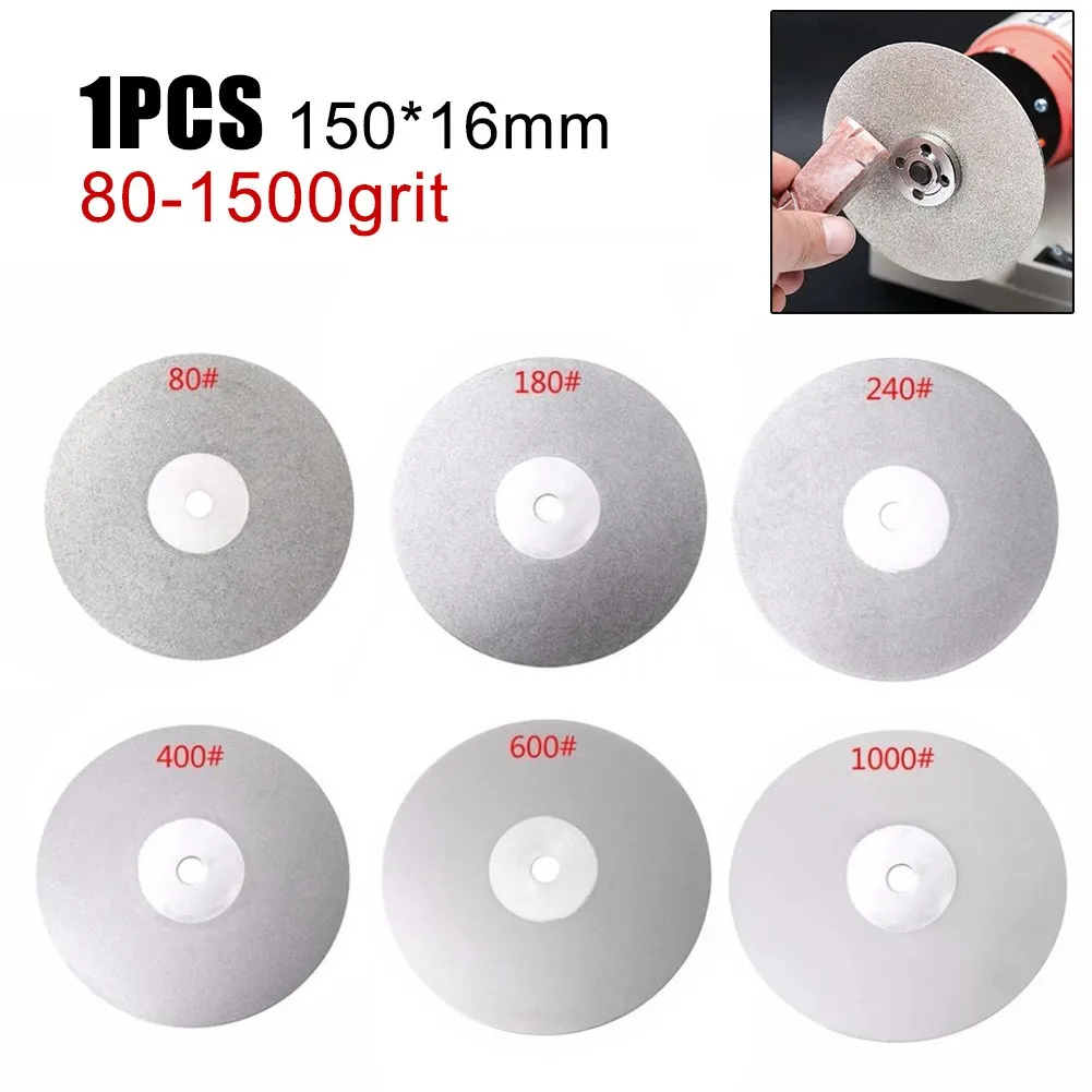 1pcs Diamond Coated Wheel 6in 150mm*16mm Grit80-3000 Diamond Coated Wheel Lapping Disc Flat Lap Wheel PACK Carbon Brushes
1pcs Diamond Coated Wheel 6in 150mm*16mm Grit80-3000 Diamond Coated Wheel Lapping Disc Flat Lap Wheel PACK Carbon Brushes