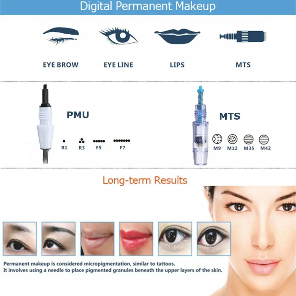 Artmex V9 V8 Needles Microblading Tattoo Needle Cartridge M1 L1 R3 R5 F5 F7 Needles for Permanent Makeup Machine PMU&MTS System 
Artmex V9 V8 Needles Microblading Tattoo Needle Cartridge M1 L1 R3 R5 F5 F7 Needles for Permanent Makeup Machine PMU&MTS System