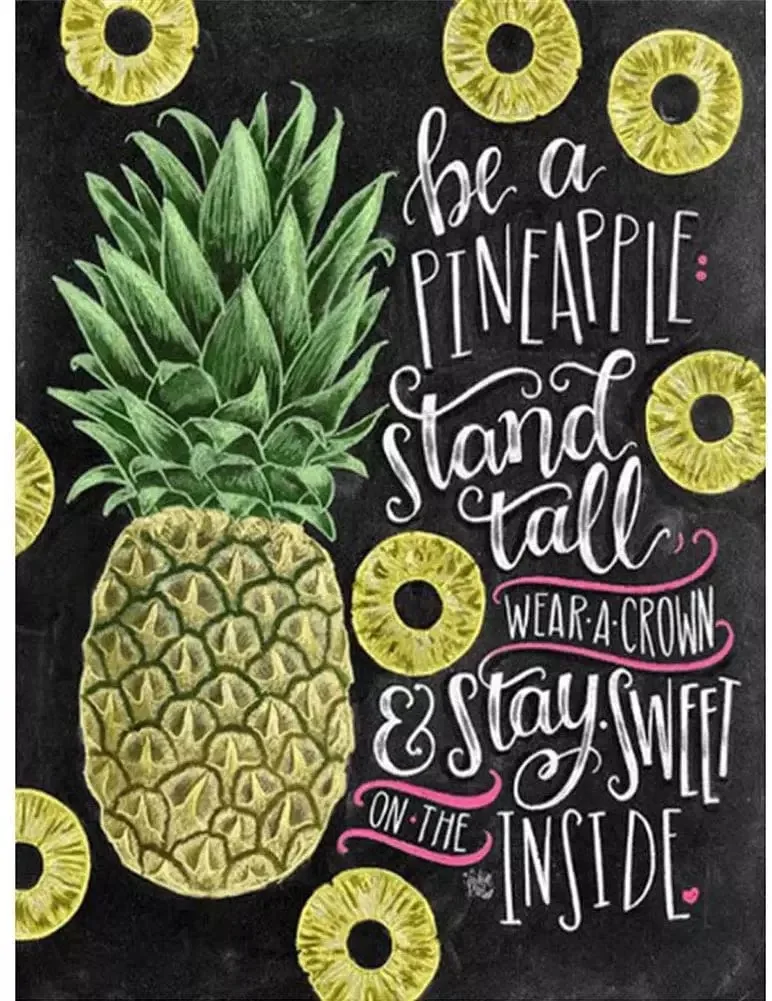 New DIY5D Diamond Drawing Cartoon Fruit Pineapple Full set Diamonds Cross stitch Print Bedroom Living Room Decoration Mural Gift 
New DIY5D Diamond Drawing Cartoon Fruit Pineapple Full set Diamonds Cross stitch Print Bedroom Living Room Decoration Mural Gift