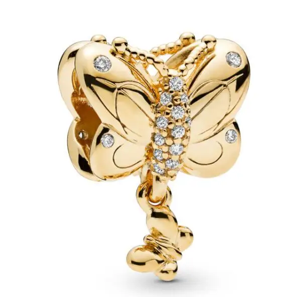Genuine 925 Sterling Silver Charm Gold Decorative Butterfly Crystal Pendant Beads Fit pandora Bracelet & Necklace Diy Jewelry
Genuine 925 Sterling Silver Charm Gold Decorative Butterfly Crystal Pendant Beads Fit pandora Bracelet & Necklace Diy Jewelry