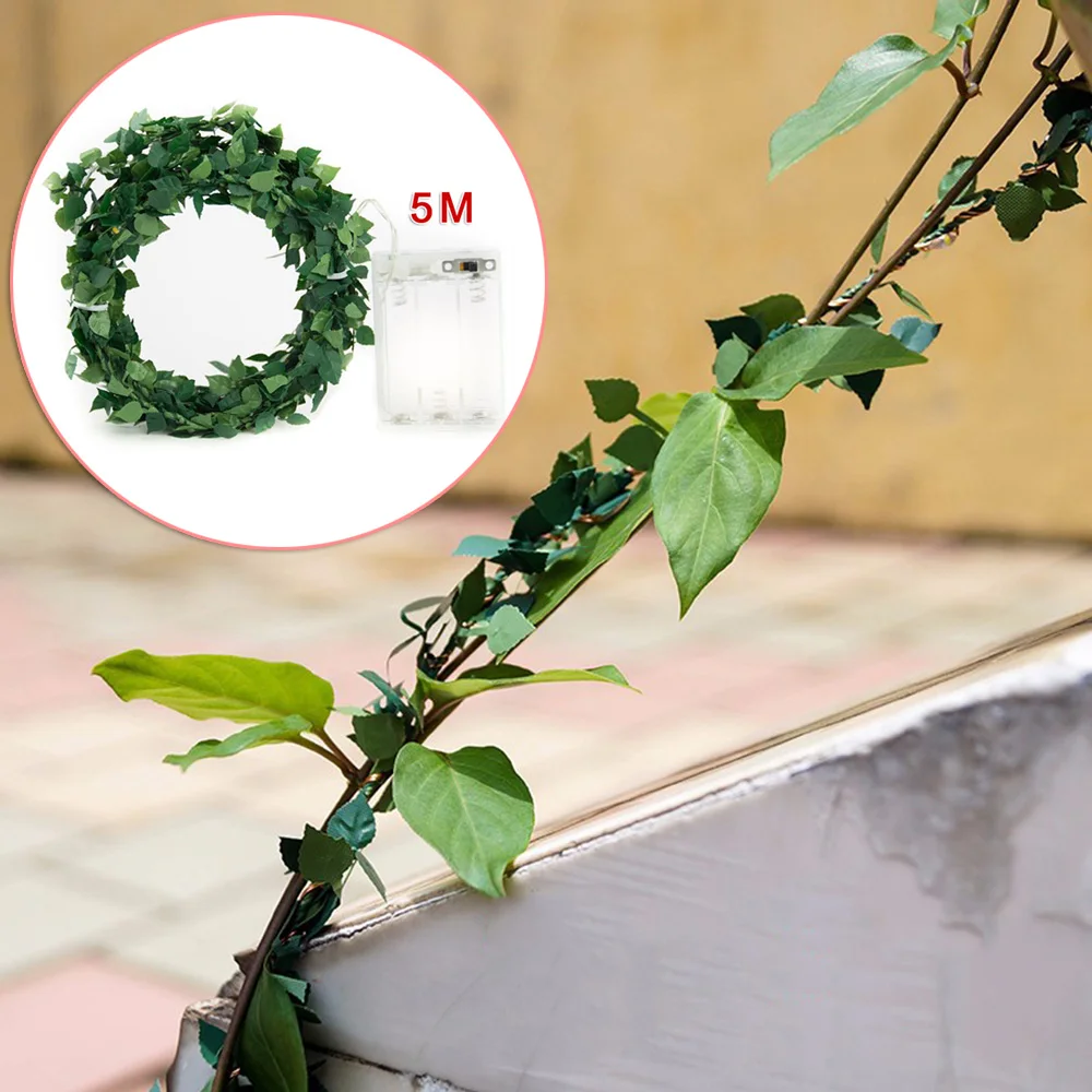 1*String Light 5M 50LED Fake Green Leaf Vine String Fairy Lights Christmas Tree Wedding Party Decor Without Battery
1*String Light 5M 50LED Fake Green Leaf Vine String Fairy Lights Christmas Tree Wedding Party Decor Without Battery