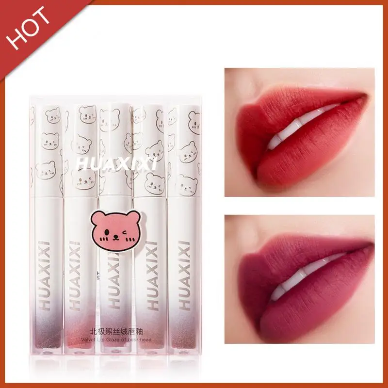 Hua Qianqian Polar Bear Matte Matte Lip Glaze Set Five-color Long Lasting Waterproof Lip Gloss Cigarette Gift Box Cosmetics
Hua Qianqian Polar Bear Matte Matte Lip Glaze Set Five-color Long Lasting Waterproof Lip Gloss Cigarette Gift Box Cosmetics