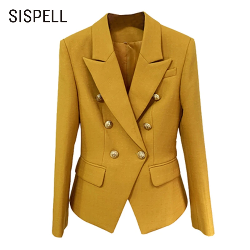 Женский двубортный Блейзер SISPELL, однотонный блейзер с отложным воротником, длинным рукавом и высокой талией, облегающее пальто в стиле пэчв...
Женский двубортный Блейзер SISPELL, однотонный блейзер с отложным воротником, длинным рукавом и высокой талией, облегающее пальто в стиле пэчв...
