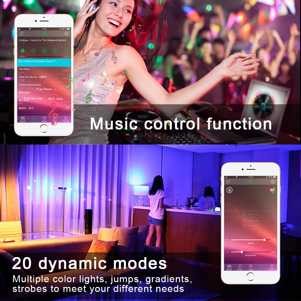 Bluetooth E27 LED Bulb RGB Smart Light Bulbs 15W B22 RGBW RGBWW Lampada Colorful Dimmable Phone APP Control LED Lamp For Home
Bluetooth E27 LED Bulb RGB Smart Light Bulbs 15W B22 RGBW RGBWW Lampada Colorful Dimmable Phone APP Control LED Lamp For Home