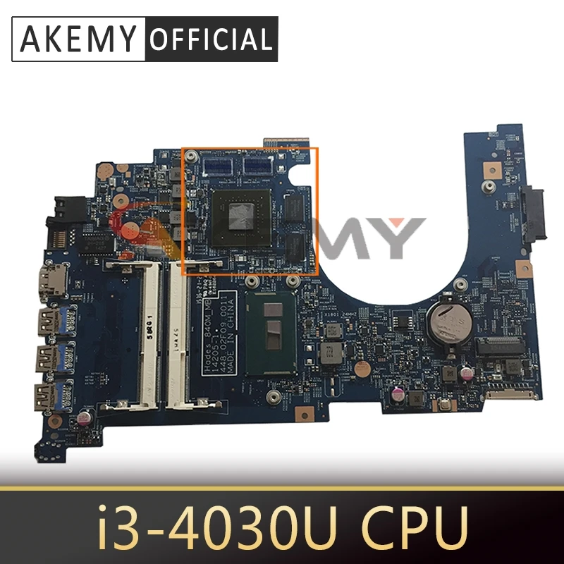 Akemy laptop Motherboard For ACER Aspire VN7-571 i3-4030U Mainboard 14205-1 SR1EN N15S-GT-B-A2 DDR3
Akemy laptop Motherboard For ACER Aspire VN7-571 i3-4030U Mainboard 14205-1 SR1EN N15S-GT-B-A2 DDR3