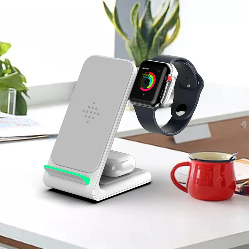 3 In 1 Qi Wireless Charging Stand 15W MagSafe Foldable Dock for iPhone 12 Pro Max iWatch Airpods Quick Wireless Charger
3 In 1 Qi Wireless Charging Stand 15W MagSafe Foldable Dock for iPhone 12 Pro Max iWatch Airpods Quick Wireless Charger