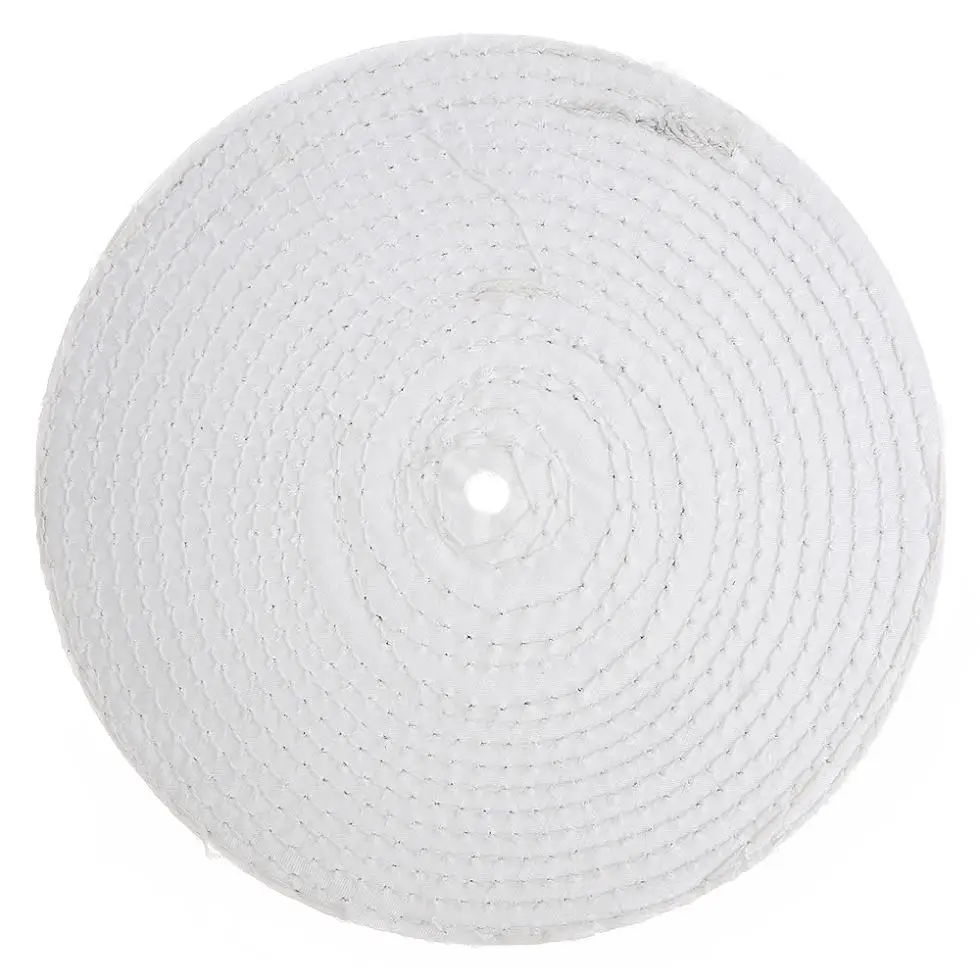 8 Inch T-shaped White Cotton Cloth Polishing Wheel Mirror Polishing Buffer Cotton Pad for Metal Polishing / Car Polishing
8 Inch T-shaped White Cotton Cloth Polishing Wheel Mirror Polishing Buffer Cotton Pad for Metal Polishing / Car Polishing