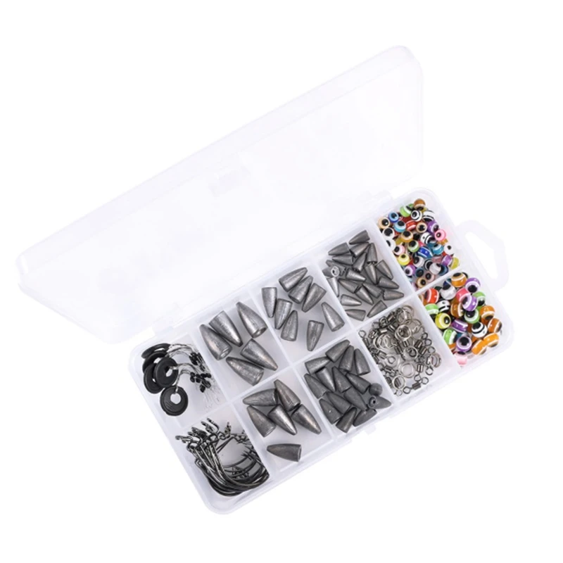 Fishing Weights Bass Sinkers Fishing Hooks Swivels Beads Sinkers Rig Kit Fishing Rings Tackle Accessories Kit
Fishing Weights Bass Sinkers Fishing Hooks Swivels Beads Sinkers Rig Kit Fishing Rings Tackle Accessories Kit