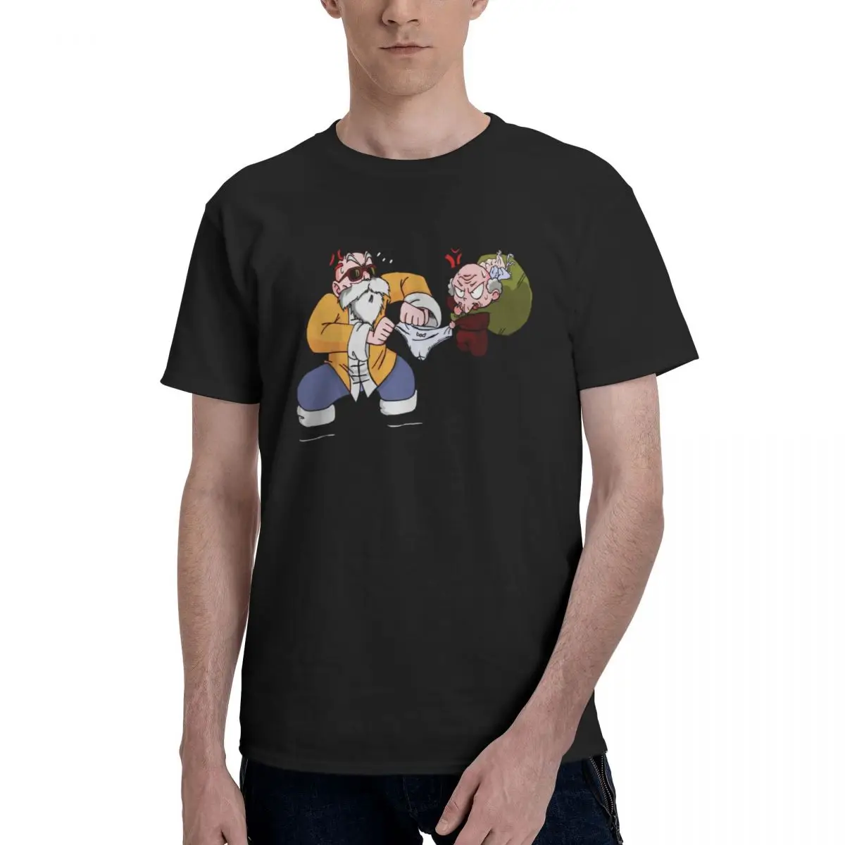 Muten VS Happosai Bandai Dragon Ball Men's T Shirts Anime Novelty Tee Shirt Short Sleeve Crewneck T-Shirts Cotton Party Clothes
Muten VS Happosai Bandai Dragon Ball Men's T Shirts Anime Novelty Tee Shirt Short Sleeve Crewneck T-Shirts Cotton Party Clothes