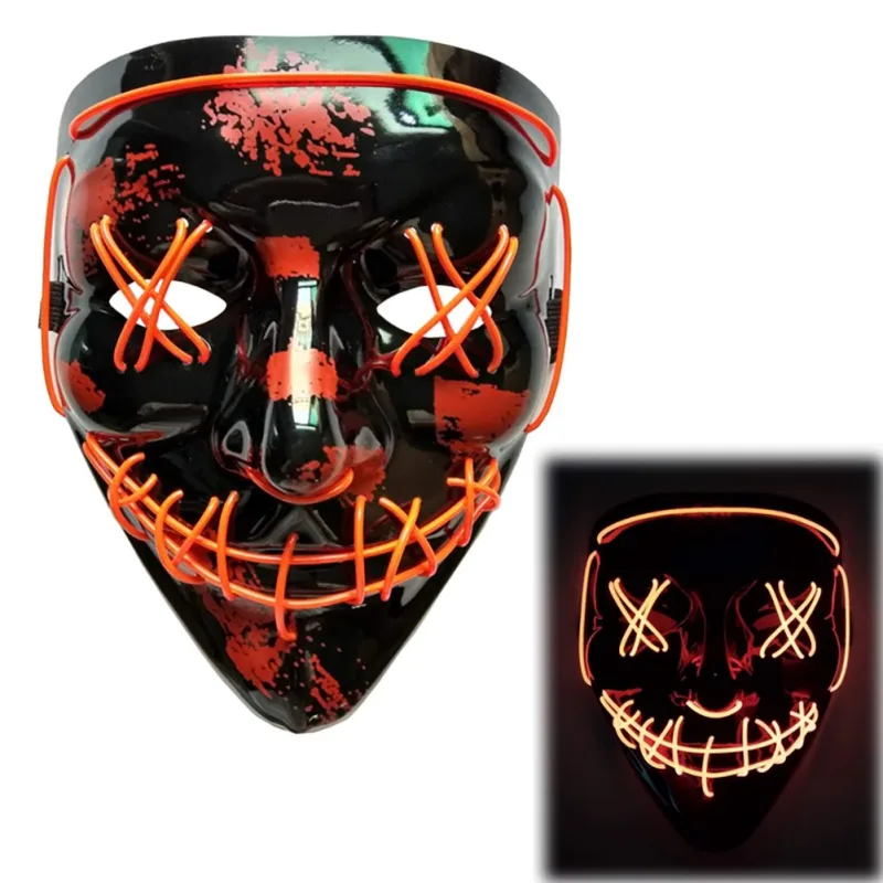 Halloween LED Mask Purge Masks Election Mascara Costume DJ Party Light Up Masks Glow In Dark 10 Colors To Choose
Halloween LED Mask Purge Masks Election Mascara Costume DJ Party Light Up Masks Glow In Dark 10 Colors To Choose