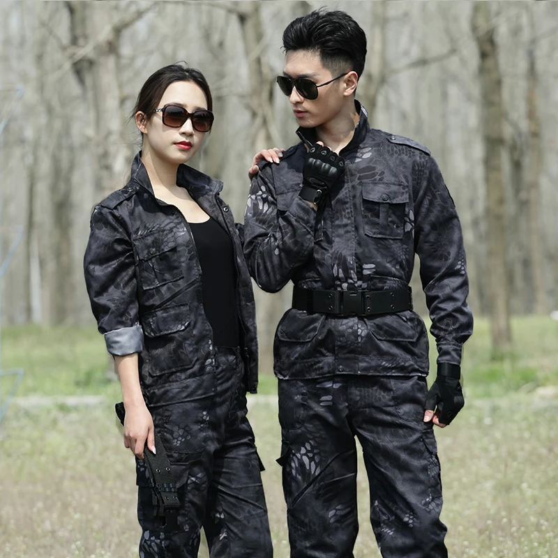 

Mens Army Military Uniform Camouflage Clothes Tactical Combat Suit Airsoft War Game Clothing Shirt + Pants Hunting Sets Famale