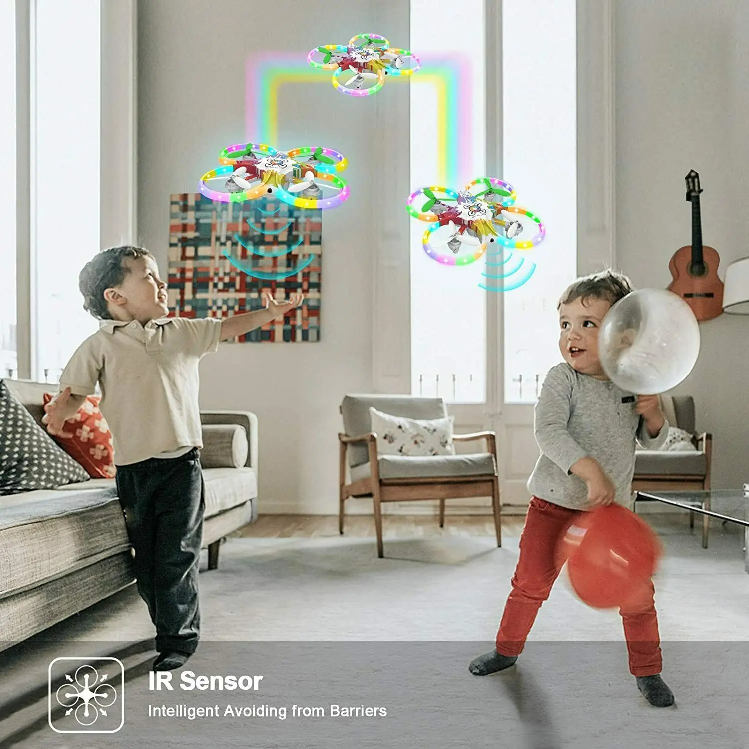 Colorful Mini Drones for Kids Pocket Quadcopter Altitude Hold Headless 2 Battery
Colorful Mini Drones for Kids Pocket Quadcopter Altitude Hold Headless 2 Battery