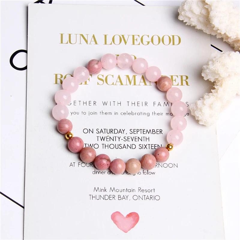 Women Bracelet Jewelry Gifts Natural Healing Energy Rhodochrosite Bracelet Girl Friendship Nice Pink Quartz Elastic Pulsera
Women Bracelet Jewelry Gifts Natural Healing Energy Rhodochrosite Bracelet Girl Friendship Nice Pink Quartz Elastic Pulsera