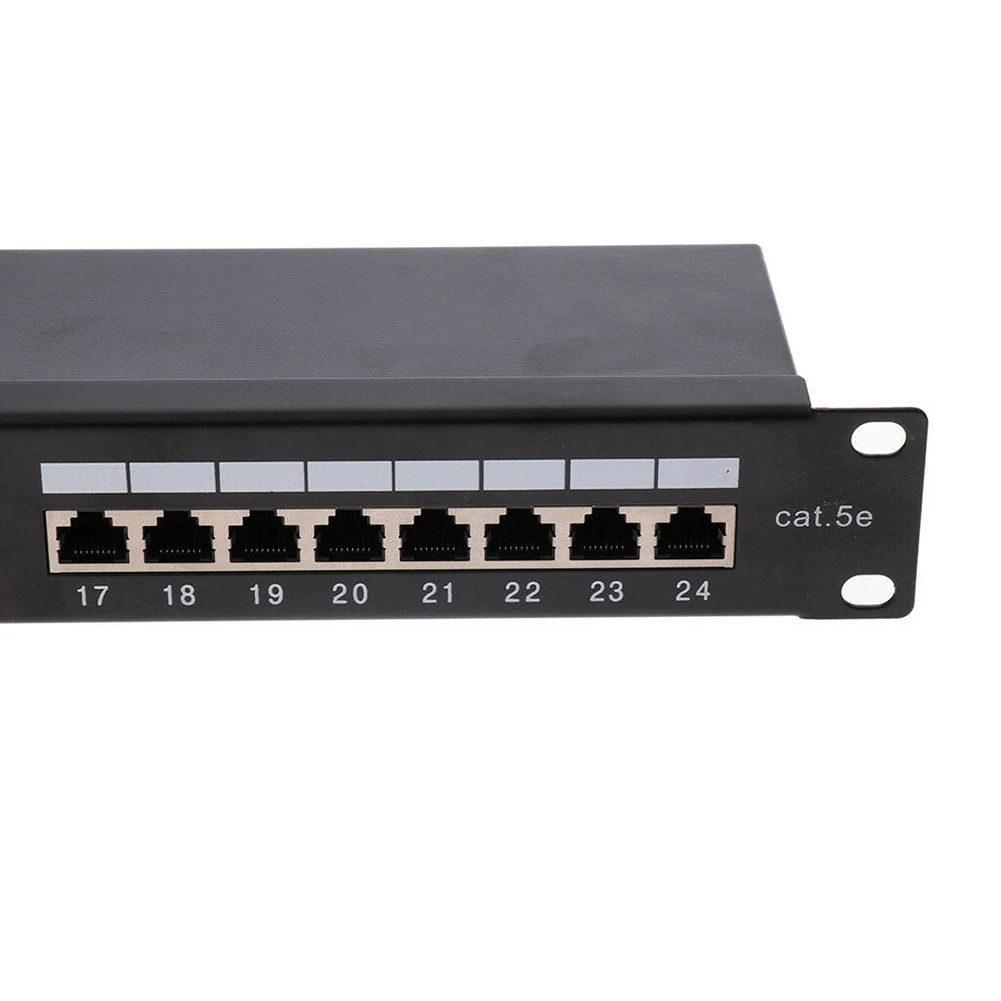 19inch 24Port CAT5E LAN Network Shielded Staggered Blank Rack Mount Patch Panel 
19inch 24Port CAT5E LAN Network Shielded Staggered Blank Rack Mount Patch Panel