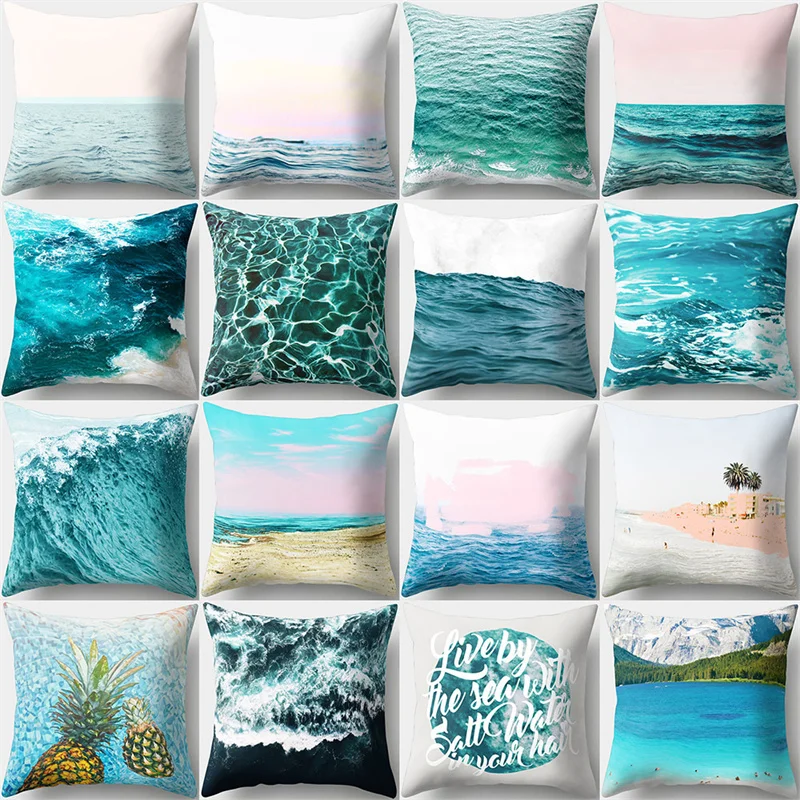 45x45cm Summer Blue Ocean Polyester Pillowcase Beach Flower Ink Cushion Cover Geometric Chair Waist Throw Pillow Case Home Decor
45x45cm Summer Blue Ocean Polyester Pillowcase Beach Flower Ink Cushion Cover Geometric Chair Waist Throw Pillow Case Home Decor