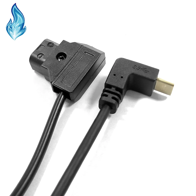 P-Tap D-Tap DTap для регулировки прямого угла USB Type-C Кабель 1 8 м GoPro HERO7 6 5 Black HERO 2018 (3 ') |