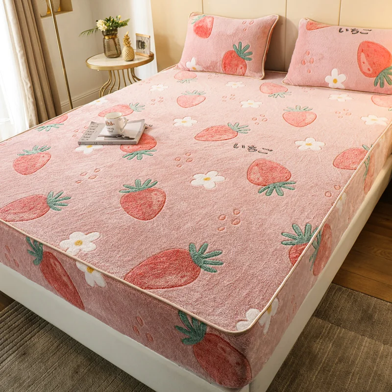 Bed Sheets Elastic Fitted Sheet Home Coral Fleece Single Double Mattress Cover Winter Warm Bed Sheet 150x200 180x200cm Bedspread
Bed Sheets Elastic Fitted Sheet Home Coral Fleece Single Double Mattress Cover Winter Warm Bed Sheet 150x200 180x200cm Bedspread