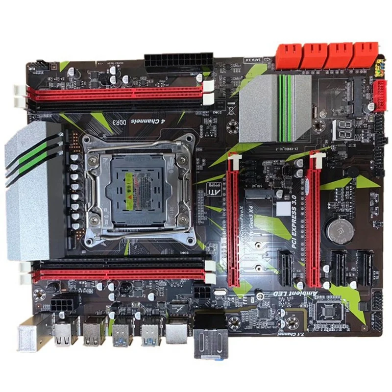 X99 LGA2011 V3 высокоскоростной модуль 4 канала DDR3 профессиональная материнская плата