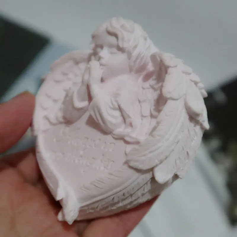 Angel Love Heart Prayer Silicone Resin Mold Epoxy Resin DIY Jewelry Making Tools