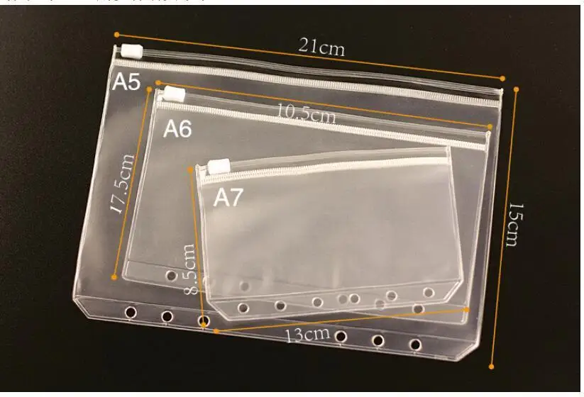 PVC Storage Bag for Traveler's Notebook Diary Day Planner Zipper Bag Business Cards Notes Pouch Planner Accessories Transparent
PVC Storage Bag for Traveler's Notebook Diary Day Planner Zipper Bag Business Cards Notes Pouch Planner Accessories Transparent