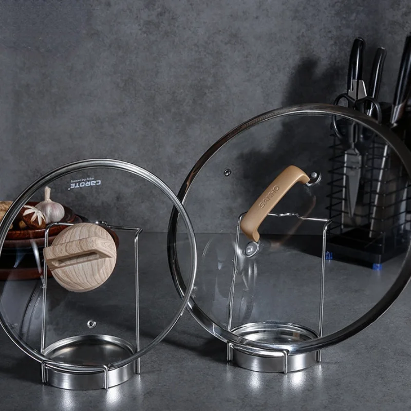 304 stainless steel pot lid rack household lid spoon drain rack kitchen shelf multifunctional pot lid cutting board bracket
304 stainless steel pot lid rack household lid spoon drain rack kitchen shelf multifunctional pot lid cutting board bracket