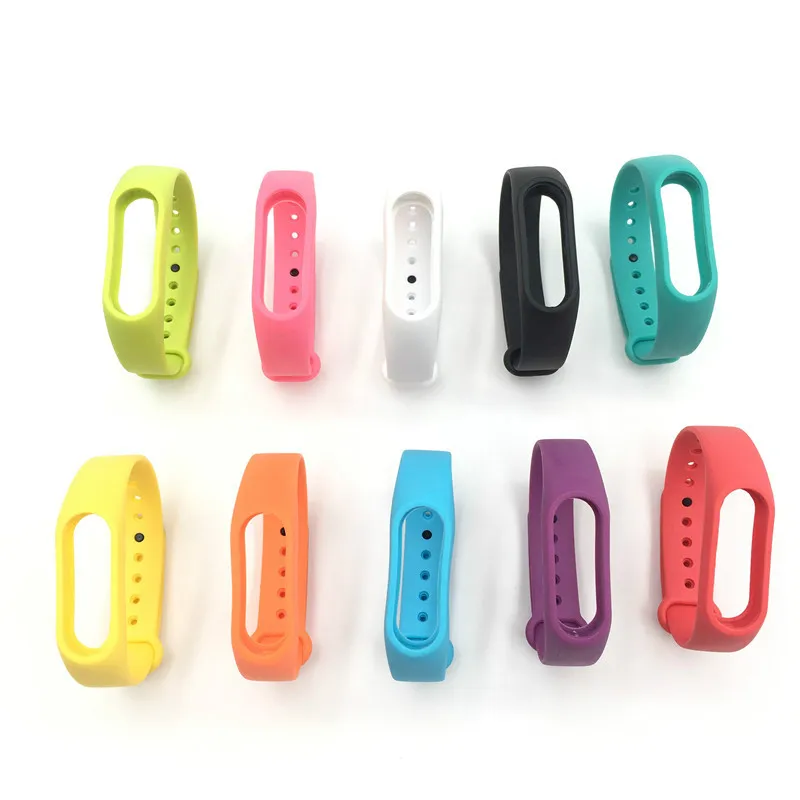 1 шт. для Xiaomi mi band 2 ремешок на запястье силиконовый фитнес браслет Mi Band смарт