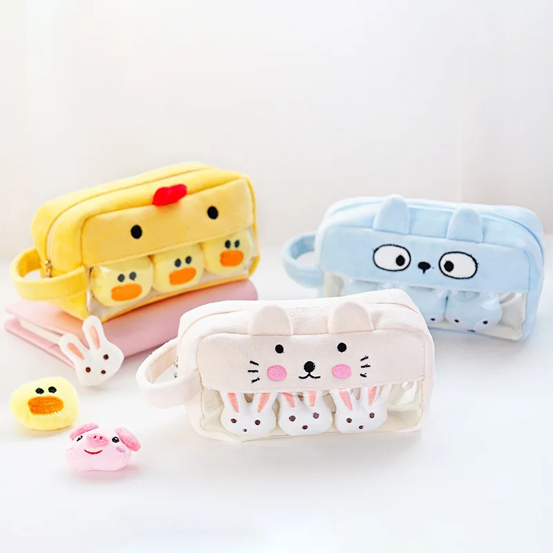 Kawaii korean student plush animal plush pencil bag stationery pencil case boy girl gift high capacity school bag supplie
Kawaii korean student plush animal plush pencil bag stationery pencil case boy girl gift high capacity school bag supplie