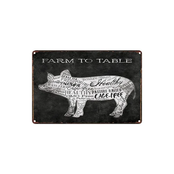 Vintage Farm to Table Metal Tin Sign 8x12 Inch Retro Home Kitchen Outdoor Market Art Wall Decor New
Vintage Farm to Table Metal Tin Sign 8x12 Inch Retro Home Kitchen Outdoor Market Art Wall Decor New