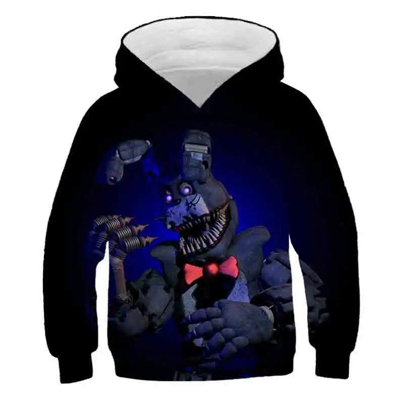 Boys Hoodies cartoon Five Nights at Freddy Pattern Autumn Winter hot sale hooded Children Sweatshirts Clothes polyester Pullover
Boys Hoodies cartoon Five Nights at Freddy Pattern Autumn Winter hot sale hooded Children Sweatshirts Clothes polyester Pullover