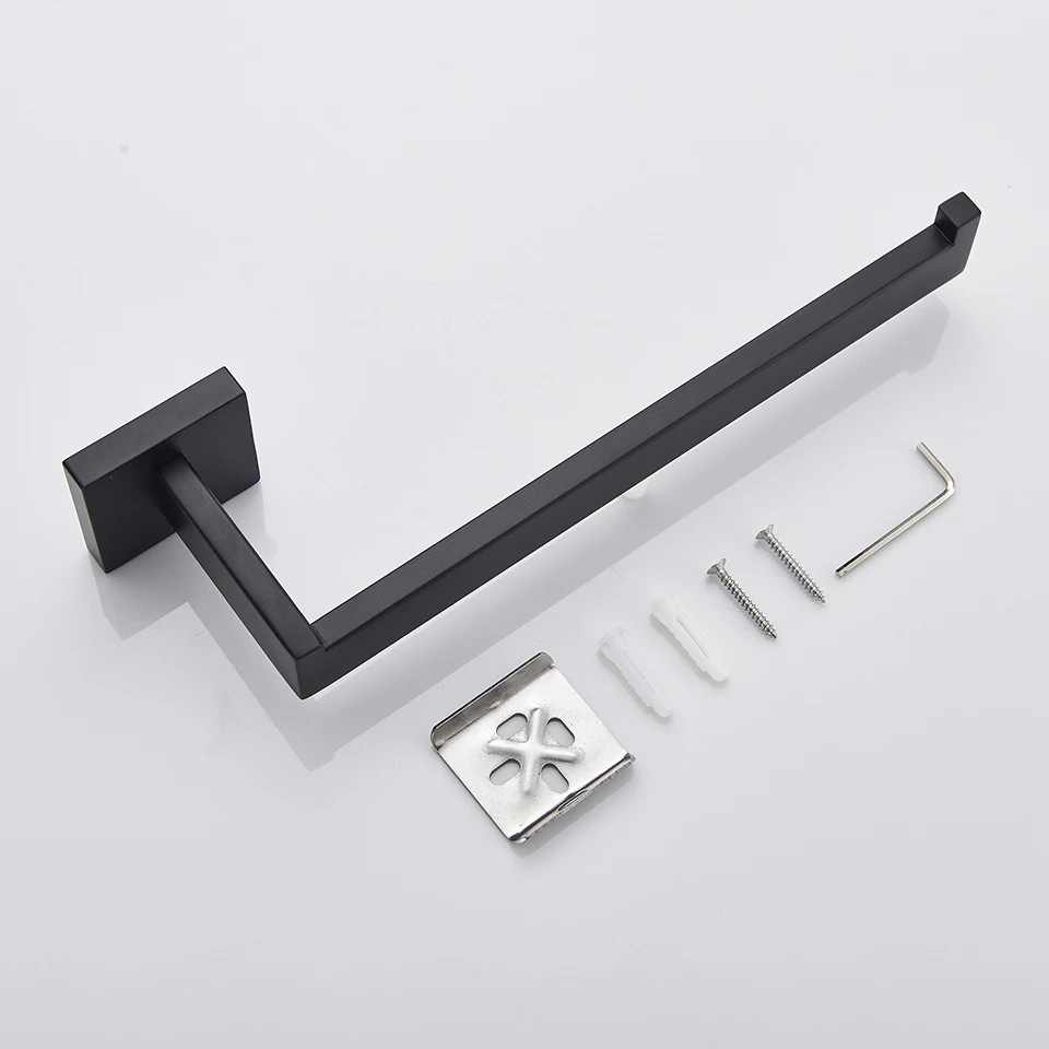Bathroom Hardware Set Black Robe Hook Towel Rail Bar Rack Bar Shelf Tissue Paper Holder Toothbrush Holder Bathroom Accessories
Bathroom Hardware Set Black Robe Hook Towel Rail Bar Rack Bar Shelf Tissue Paper Holder Toothbrush Holder Bathroom Accessories