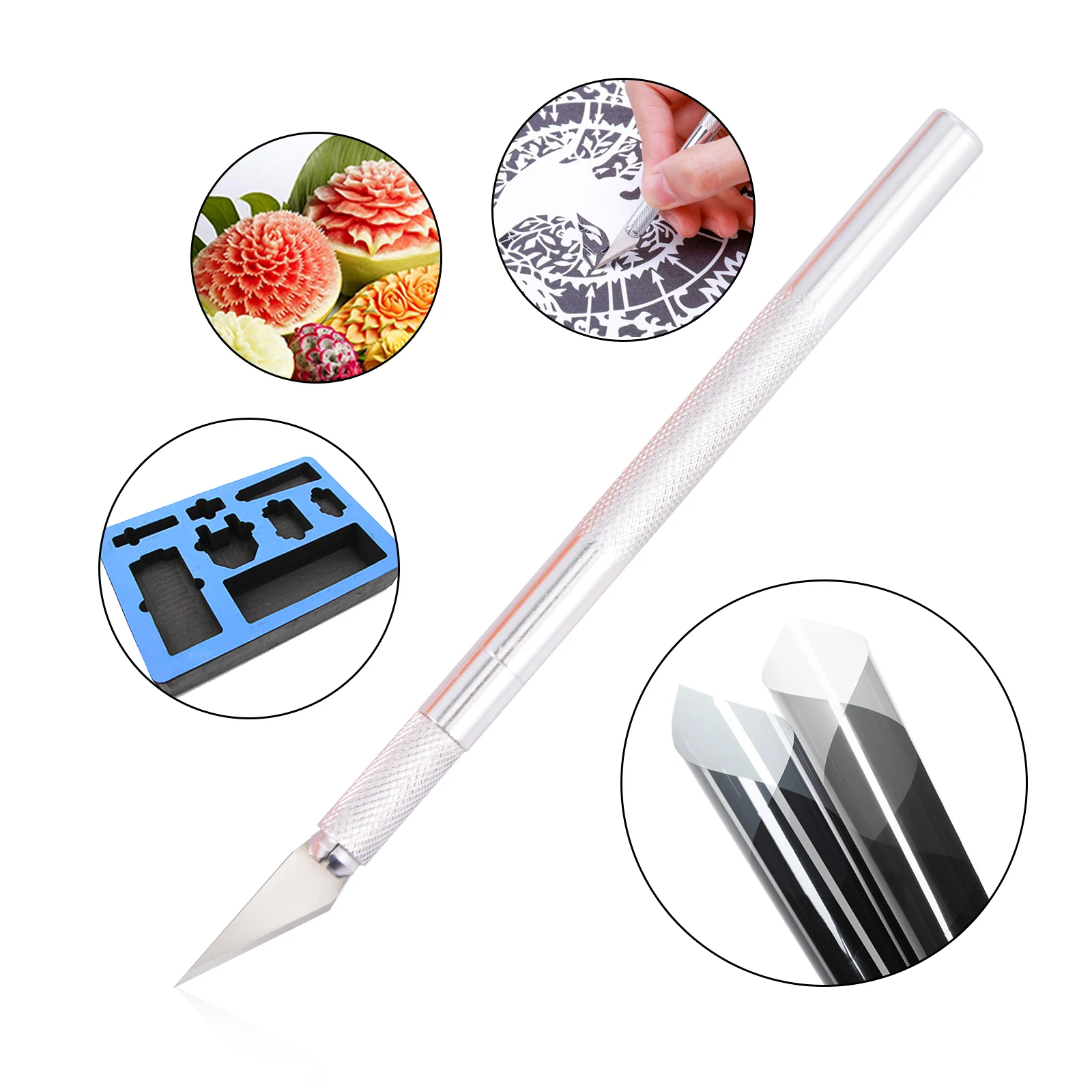 EHDIS Vinyl Tint Film Squeegee Tool Kit Knifeless Cutting Tape PVC Line Window Foil Car Wrap Rubber Soft Scraper Carving Knife
EHDIS Vinyl Tint Film Squeegee Tool Kit Knifeless Cutting Tape PVC Line Window Foil Car Wrap Rubber Soft Scraper Carving Knife