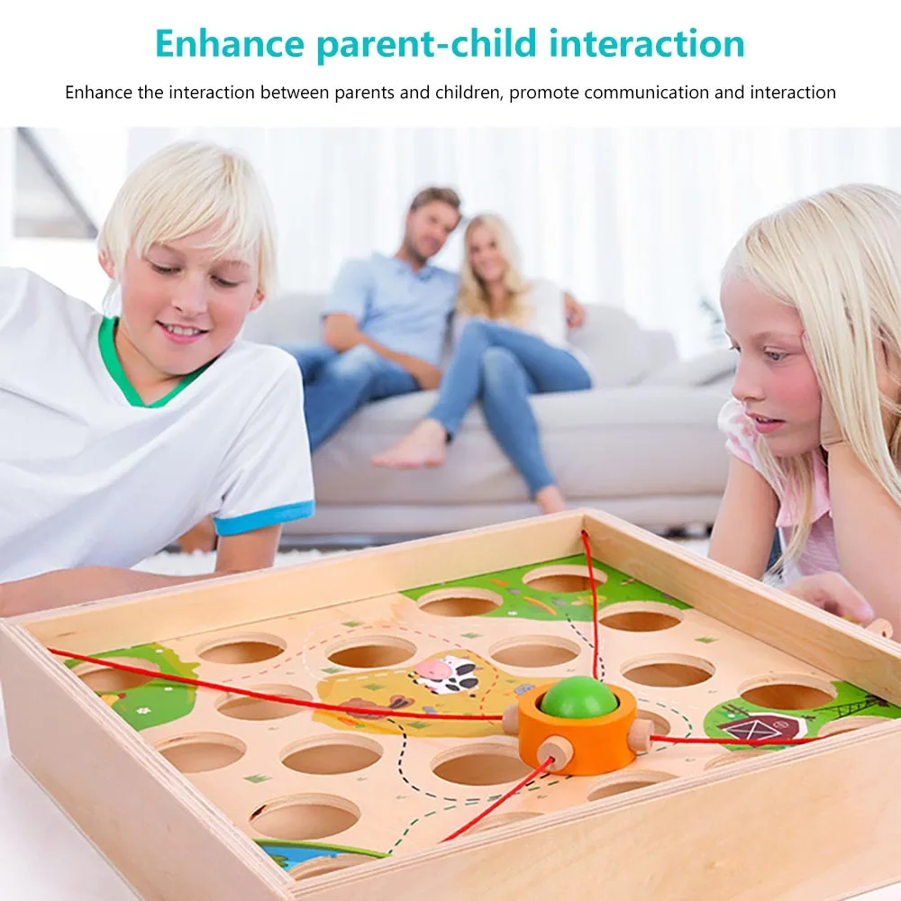 Pull Ball Table Game Children Wooden Maze Kindergarten Early Education Intellectual Strength Parent-Child Toy
Pull Ball Table Game Children Wooden Maze Kindergarten Early Education Intellectual Strength Parent-Child Toy