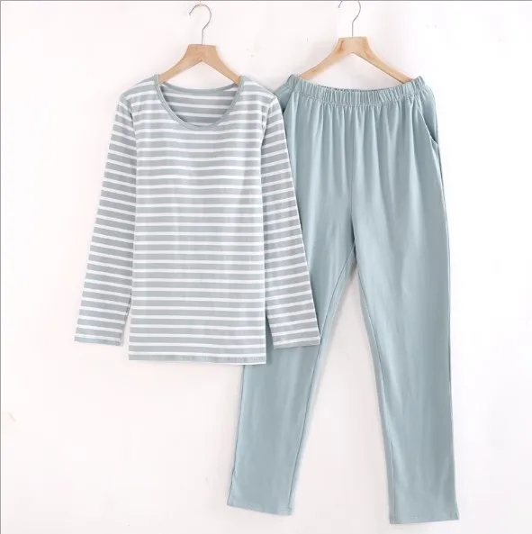 Fdfklak Modal 2 Pieces Night Pajama Set Women Clothing M-XXL Plus Size sleepwear Long Sleeve Striped Pijamas Feminino Pyjama
Fdfklak Modal 2 Pieces Night Pajama Set Women Clothing M-XXL Plus Size sleepwear Long Sleeve Striped Pijamas Feminino Pyjama
