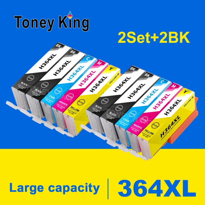 Toney King 364XL совместимый фотографический принтер для HP 364 xl Deskjet 3070A 5510 6510 B209a C510a C309a
Toney King 364XL совместимый фотографический принтер для HP 364 xl Deskjet 3070A 5510 6510 B209a C510a C309a