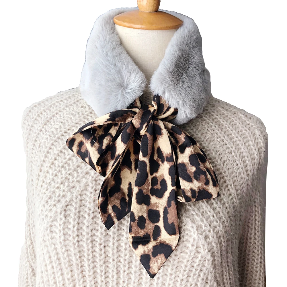 Fall Winter Fashion Women Leopard Print Warm Faux Fur Tie Scarf Short Neckerchief
Fall Winter Fashion Women Leopard Print Warm Faux Fur Tie Scarf Short Neckerchief