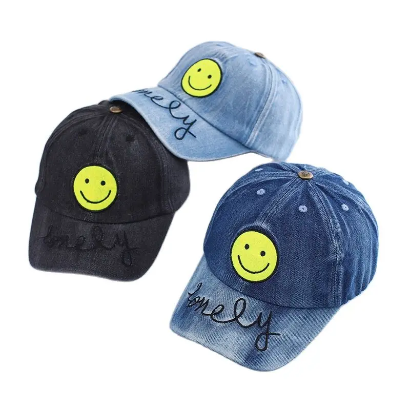 Doitbest 2021 Children Baseball Cap summer Hip Hop Denim smiley tourism kids Hats Boy Girls hat Caps snapback gorras
Doitbest 2021 Children Baseball Cap summer Hip Hop Denim smiley tourism kids Hats Boy Girls hat Caps snapback gorras