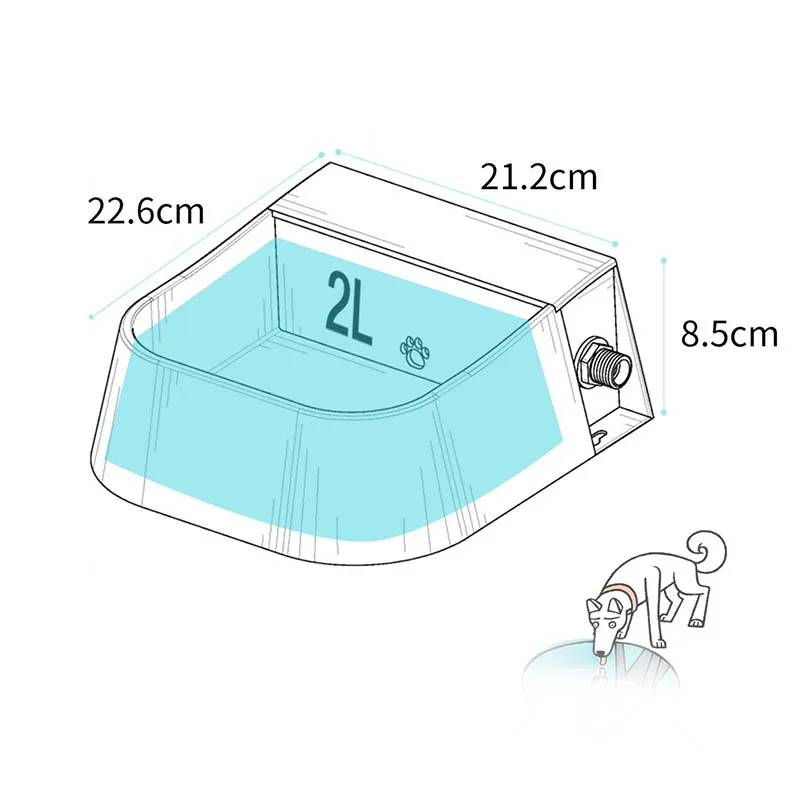 Pet Bowl Float Type Automatic Water Storage Drinker for Cattle Sheep Horses and Dogs Pet Supplies 2L Drinker Dog Bowl Supplies
Pet Bowl Float Type Automatic Water Storage Drinker for Cattle Sheep Horses and Dogs Pet Supplies 2L Drinker Dog Bowl Supplies