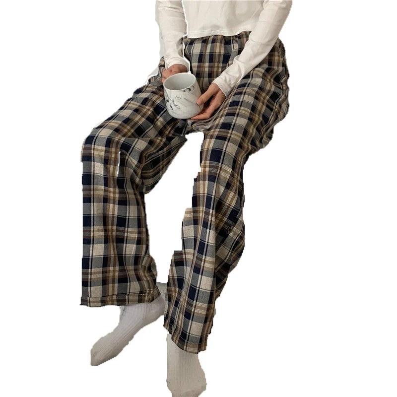 2021 Plaid Pants Women Spring Wide Leg Pants for Women Korean Style High Waist Checkered Pants Oversize Trousers Women Harajuku
2021 Plaid Pants Women Spring Wide Leg Pants for Women Korean Style High Waist Checkered Pants Oversize Trousers Women Harajuku