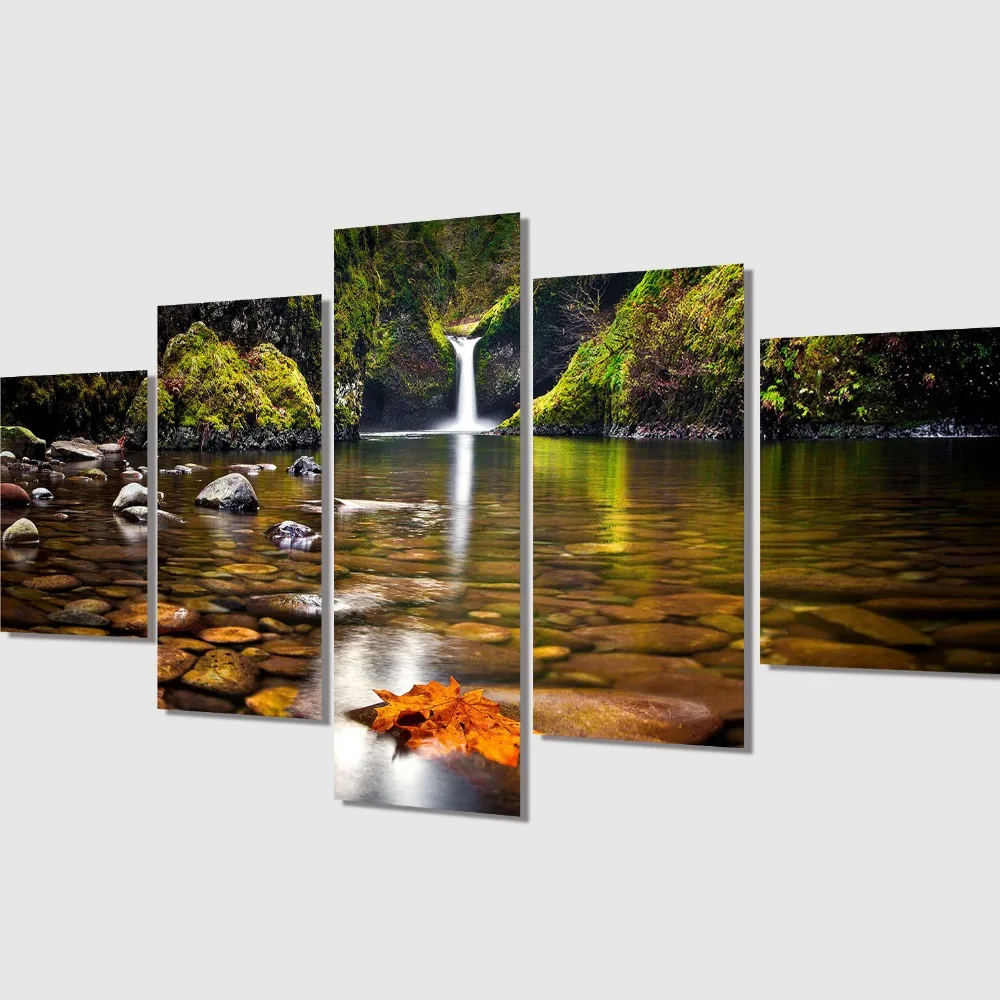 Framework Wall Art Picture for Bedroom 5 Pieces Waterfall Landscape Canvas Painting Modern Home Decoration Posters and Prints
Framework Wall Art Picture for Bedroom 5 Pieces Waterfall Landscape Canvas Painting Modern Home Decoration Posters and Prints