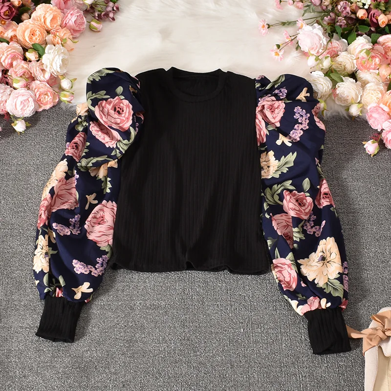 2021 Autumn Winter Women Slim Sweaters Elegant Round Neck Fashion Puff Sleeve Tops Pullovers Office Lady Casual Long Sleeve Tops
2021 Autumn Winter Women Slim Sweaters Elegant Round Neck Fashion Puff Sleeve Tops Pullovers Office Lady Casual Long Sleeve Tops